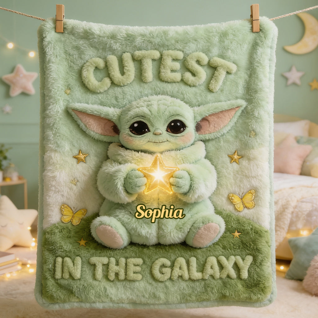 Cute Baby - Personalized The Force Blanket