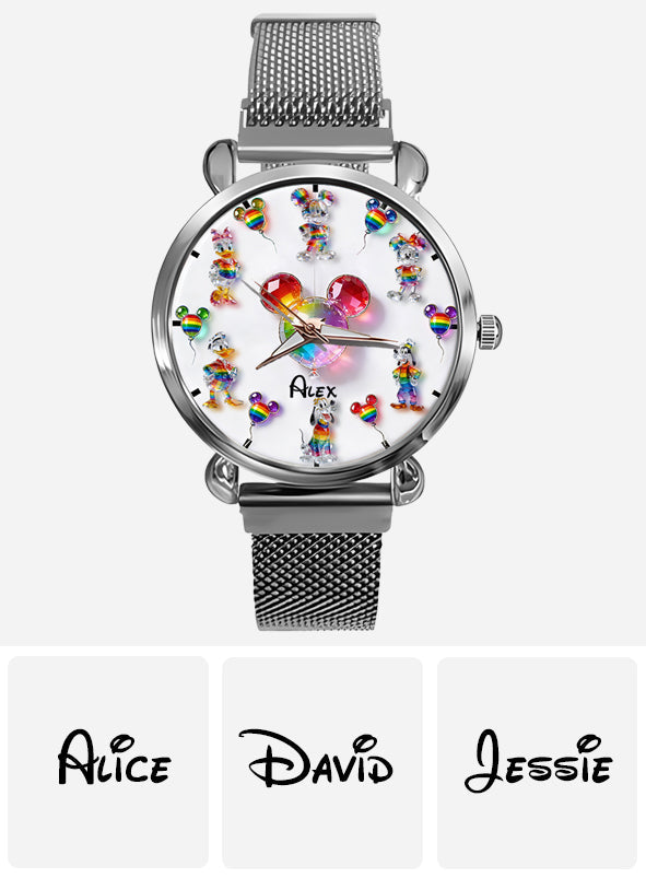 Love Is Love Pride - Personalized LGBT Support Women Hand Watch