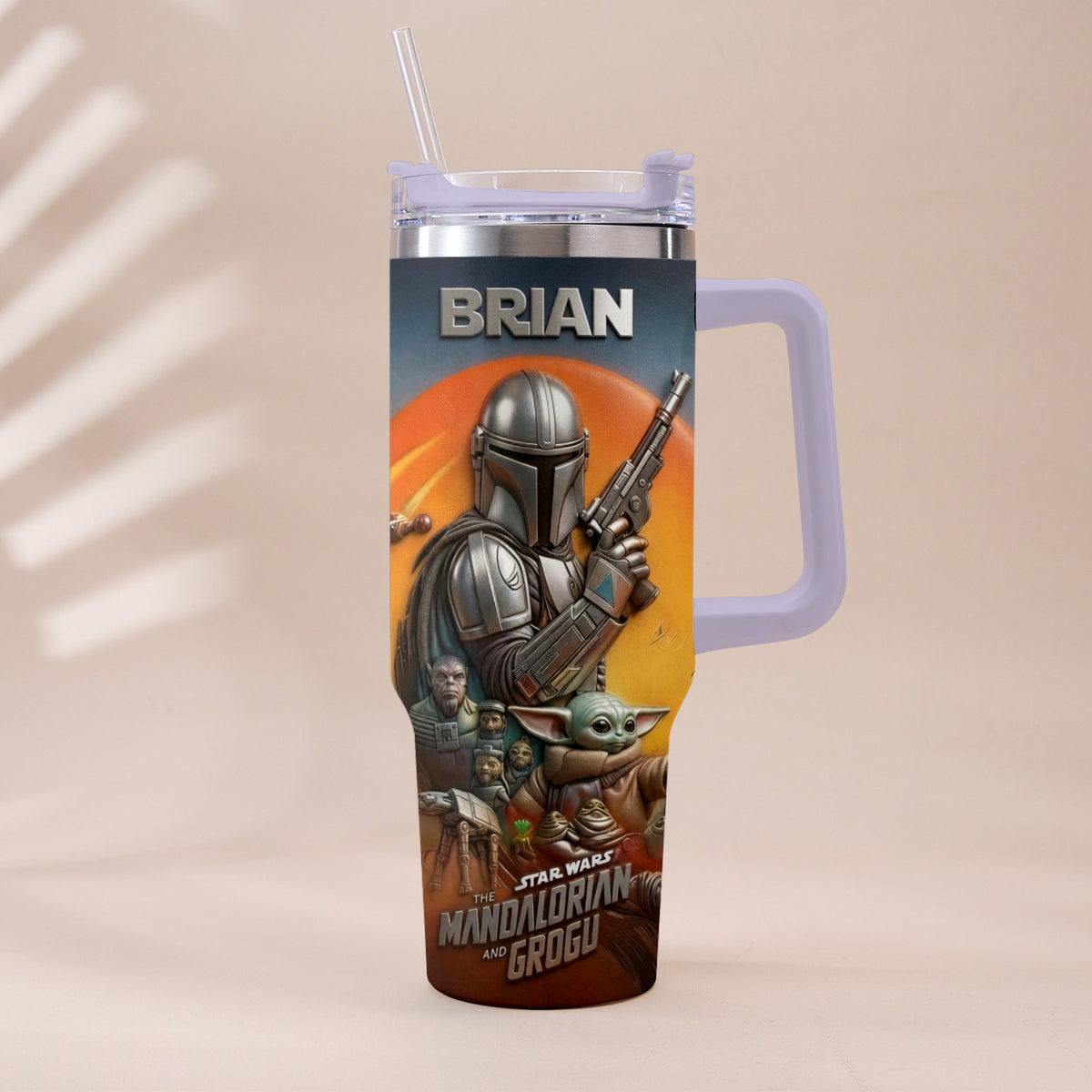 This Is The Way - Personalized The Force Tumbler With Plush Charm
