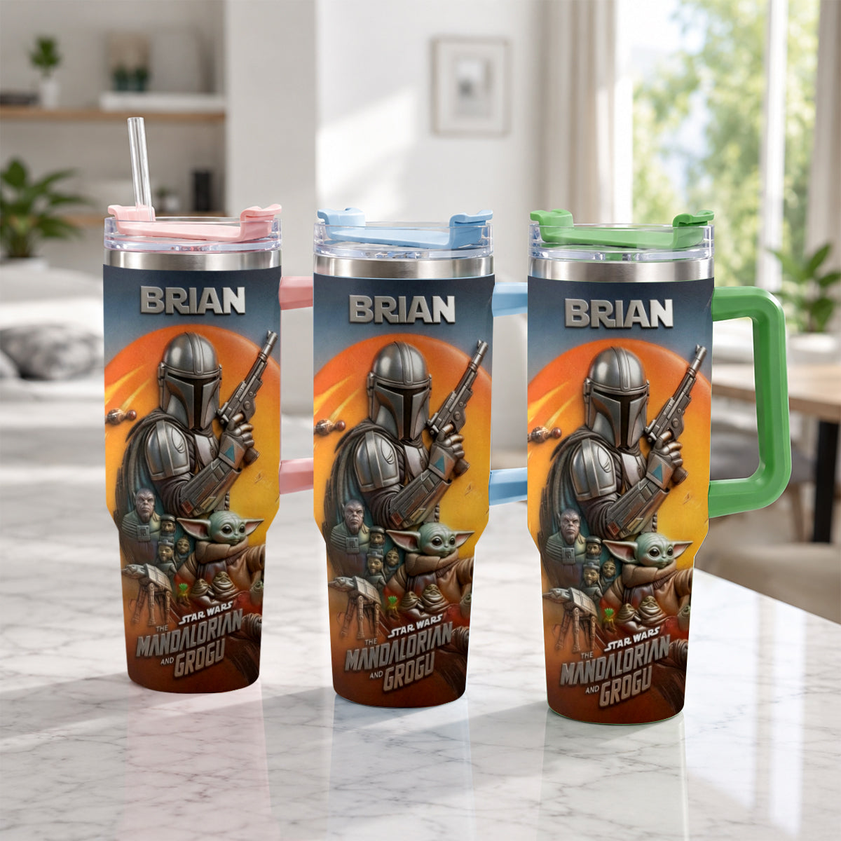 This Is The Way - Personalized The Force Tumbler With Plush Charm
