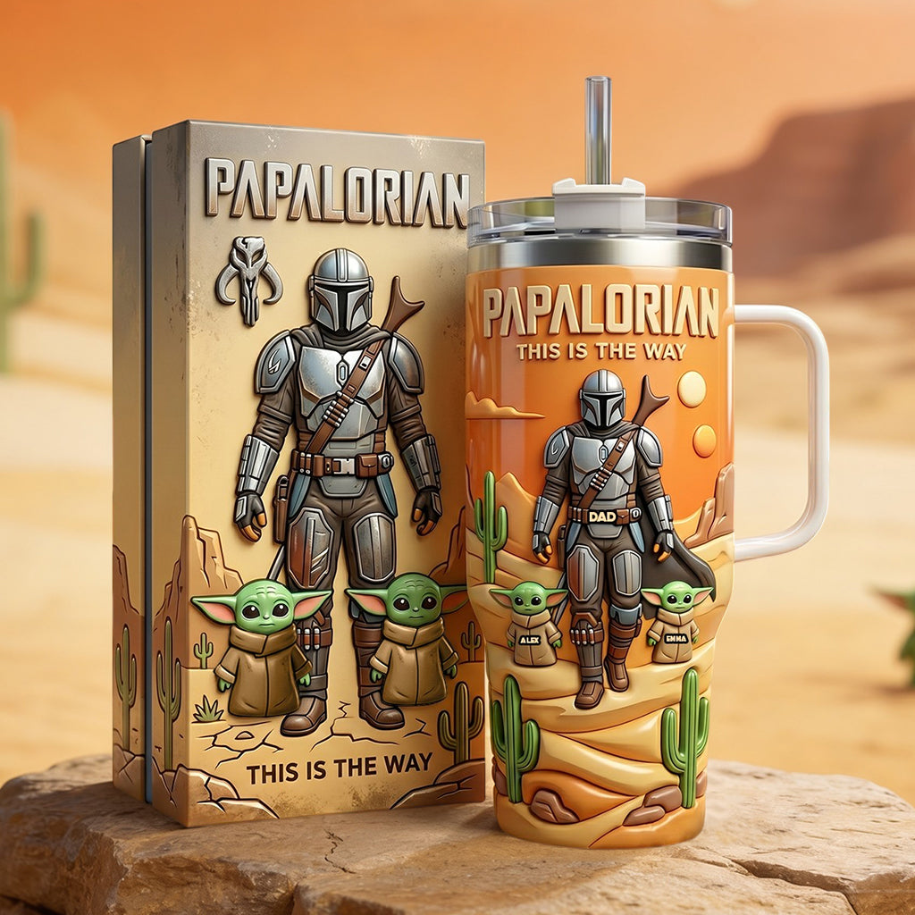 Galaxy Father’s Day - Personalized The Force Tumbler With Handle