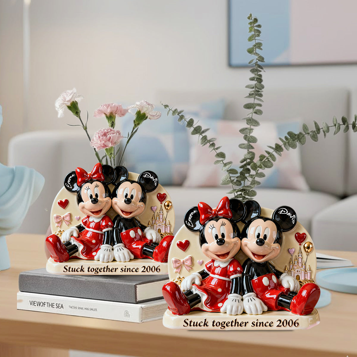 Stick Together - Personalized Mouse Custom Shape Acrylic Flower Vase
