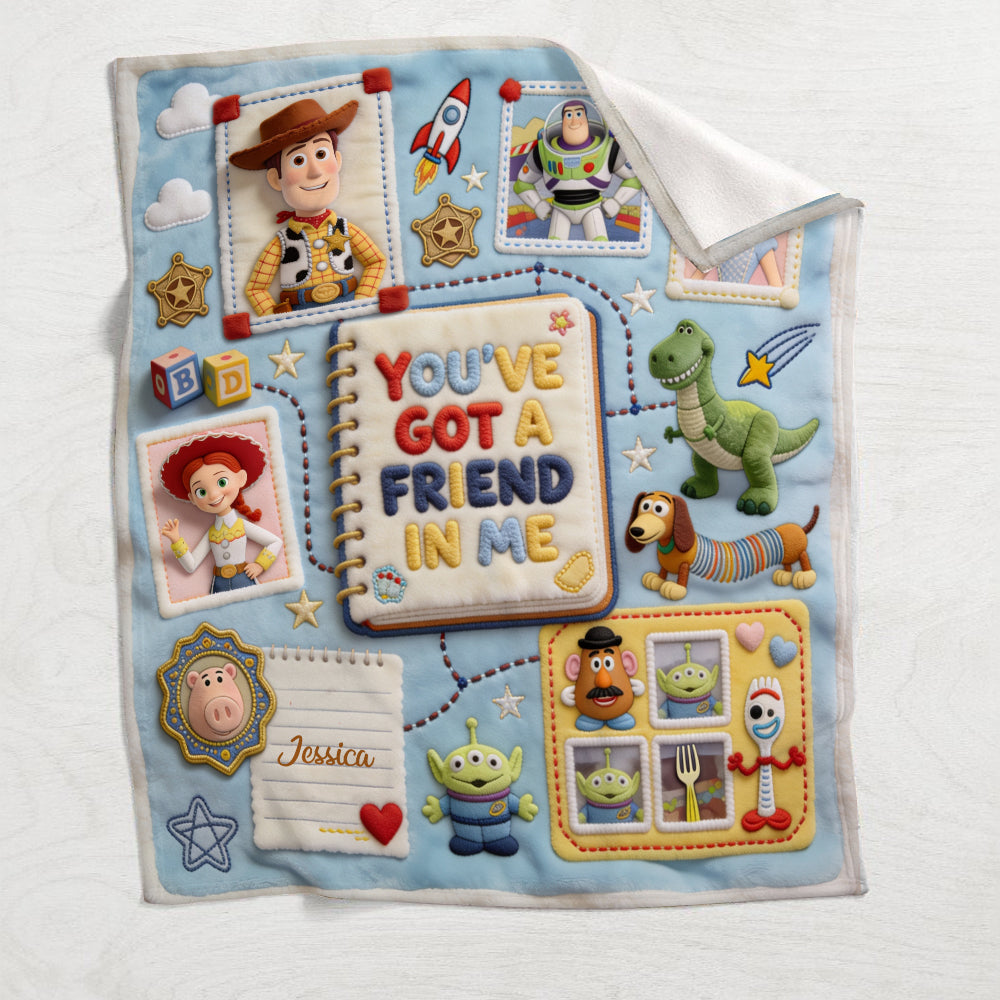 You've Got A Friend In Me - Personalized Movie For Kids Blanket