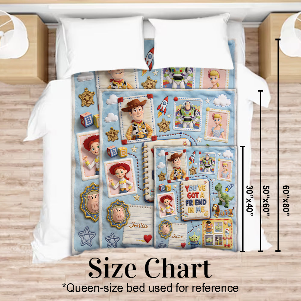 You've Got A Friend In Me - Personalized Movie For Kids Blanket