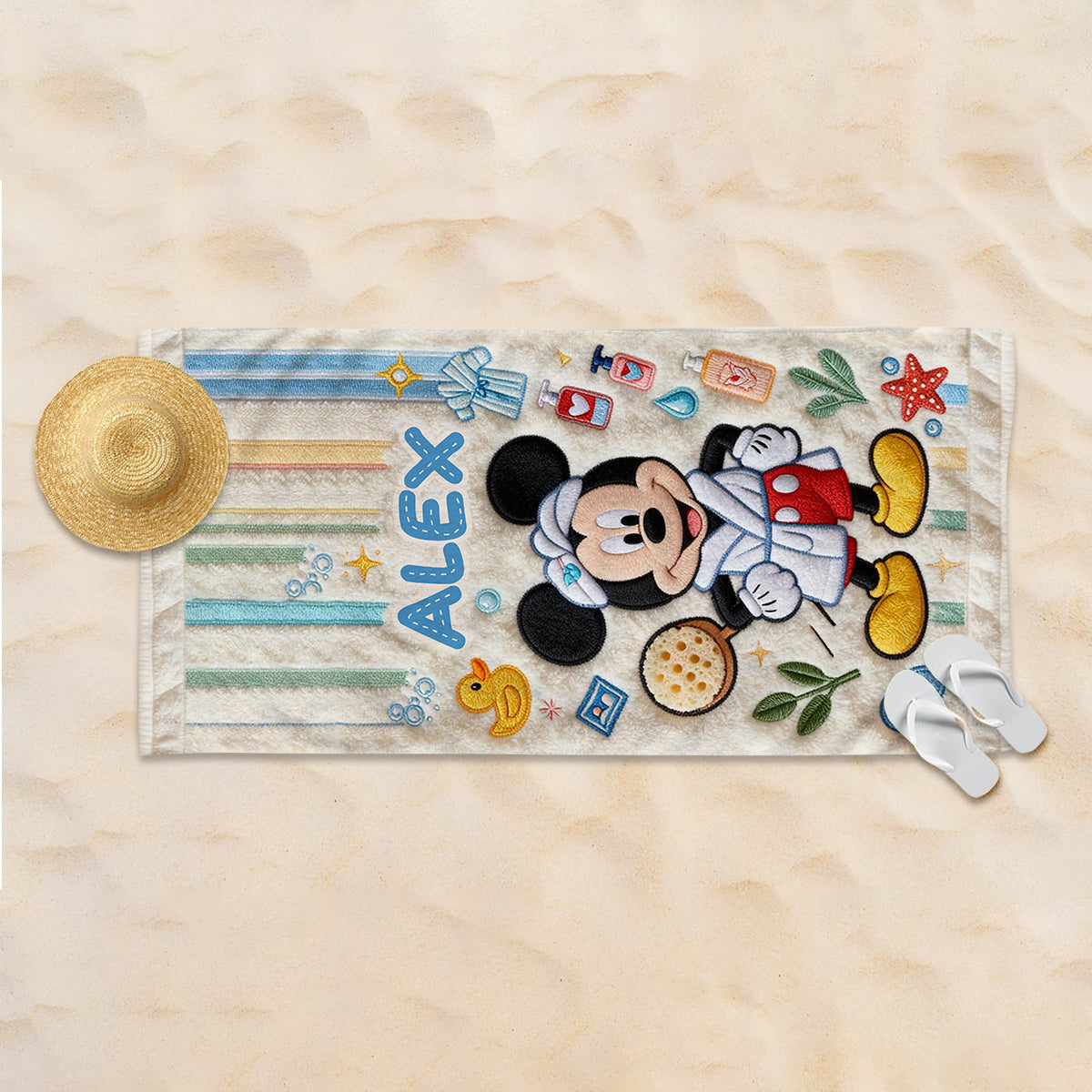Bathing Time - Personalized Mouse Quick-dry Bathing Towel