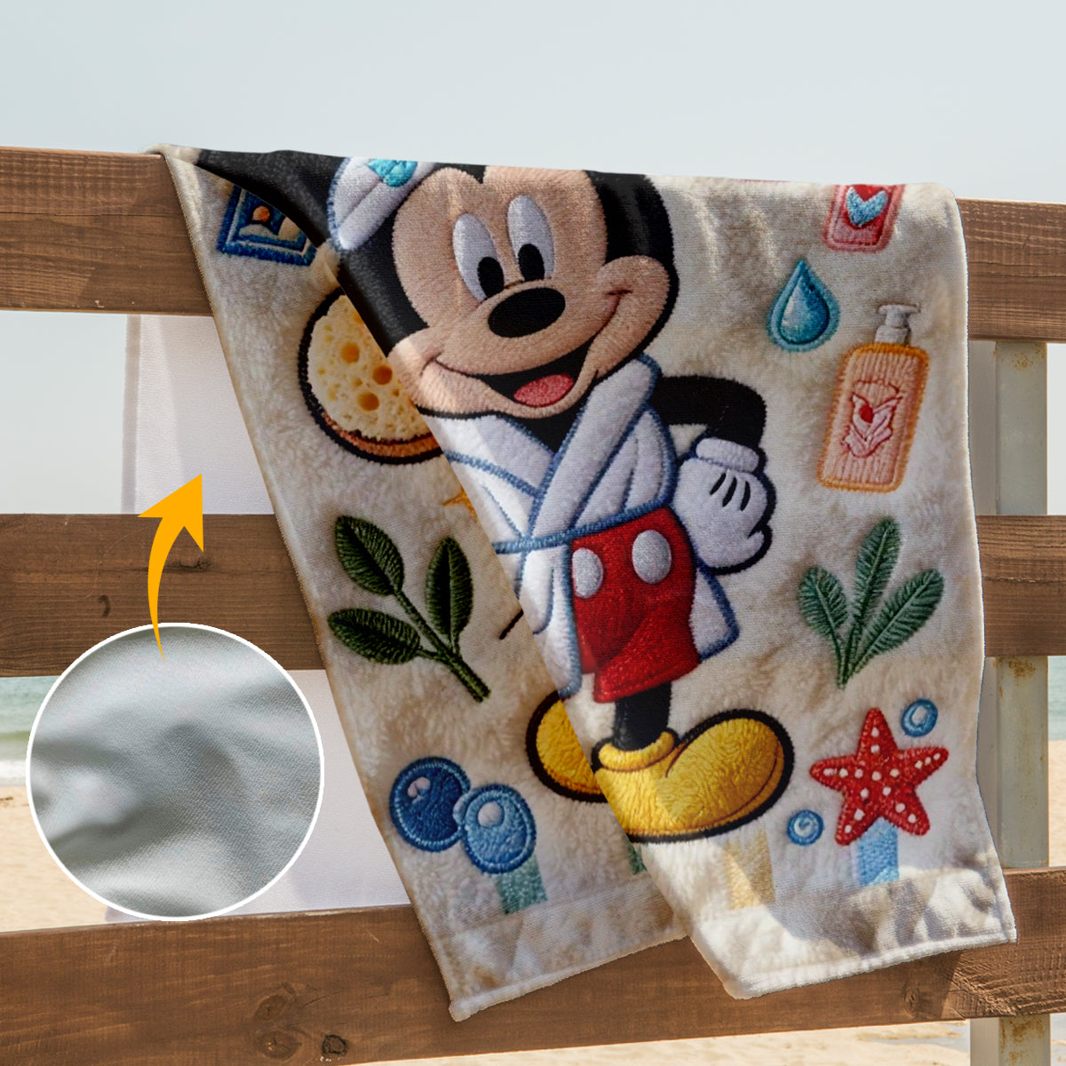 Bathing Time - Personalized Mouse Quick-dry Bathing Towel