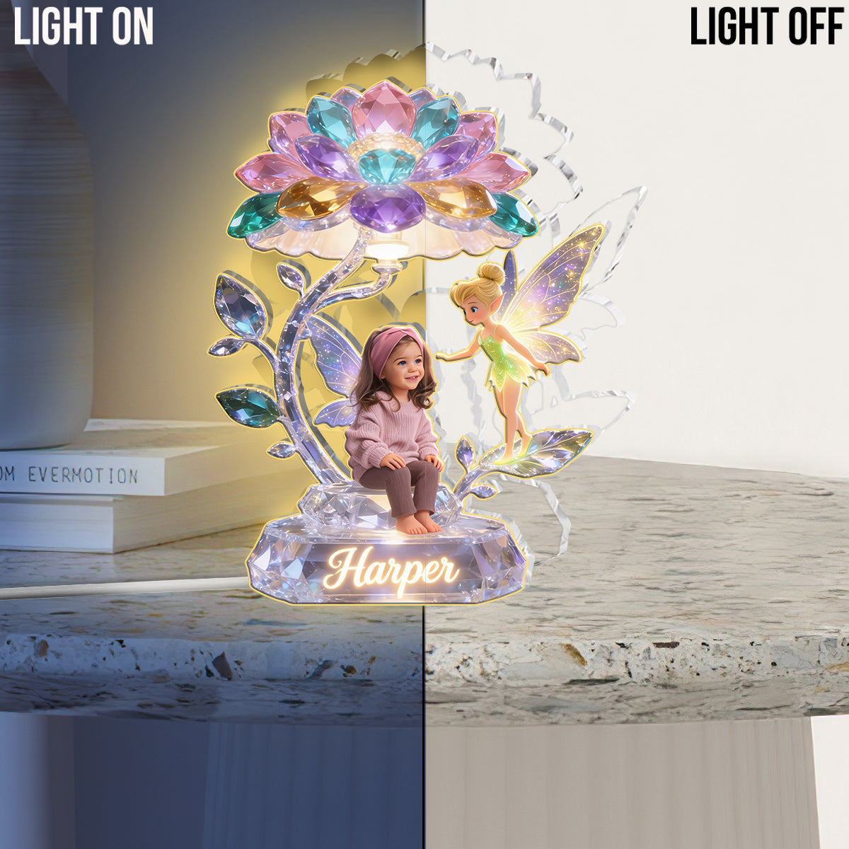 Custom Any Photo - Personalized Kid Acrylic LED Night Light