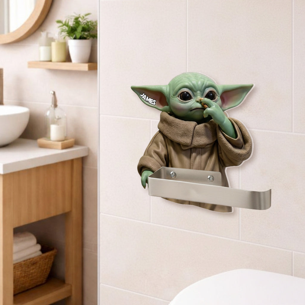 The Force Funny Gift - Personalized The Force Toilet Paper Holder