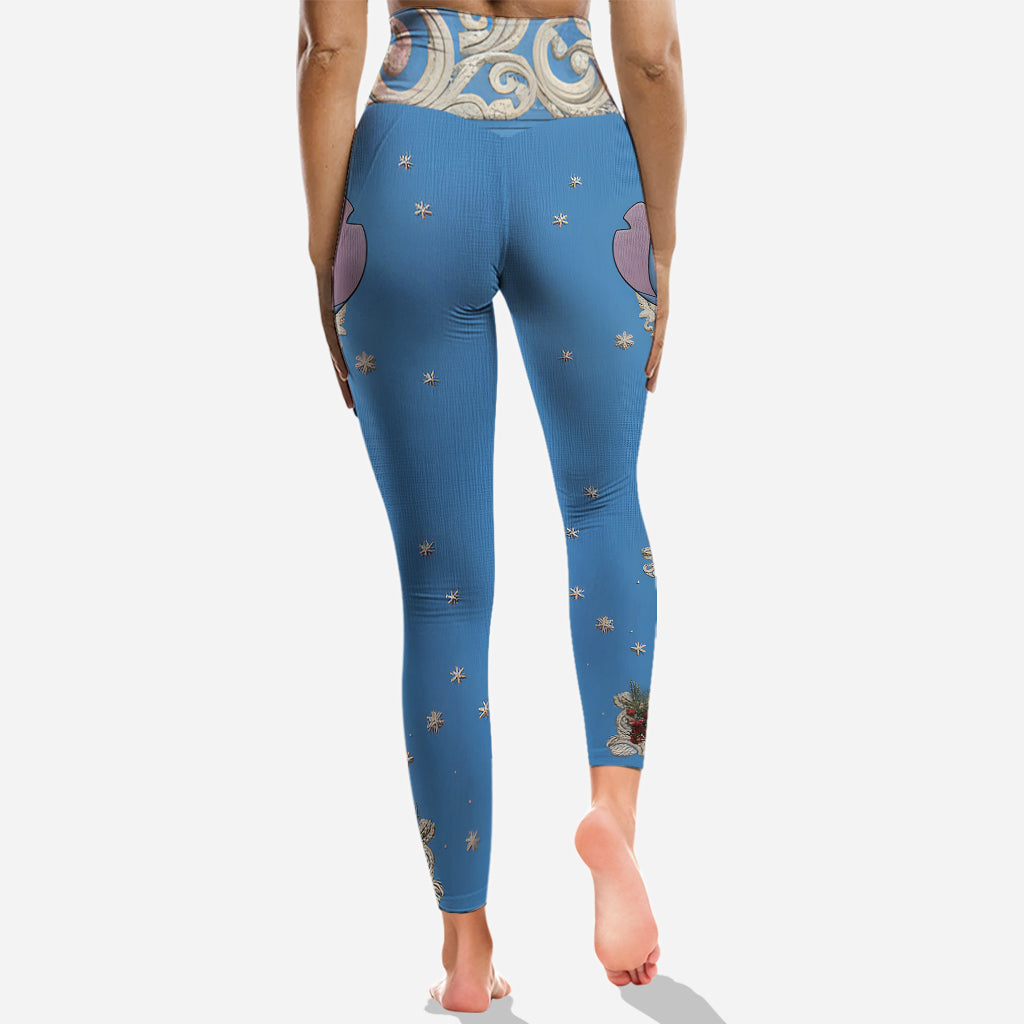 Festive Alien Knit - Personalized Ohana Hoodie and Leggings