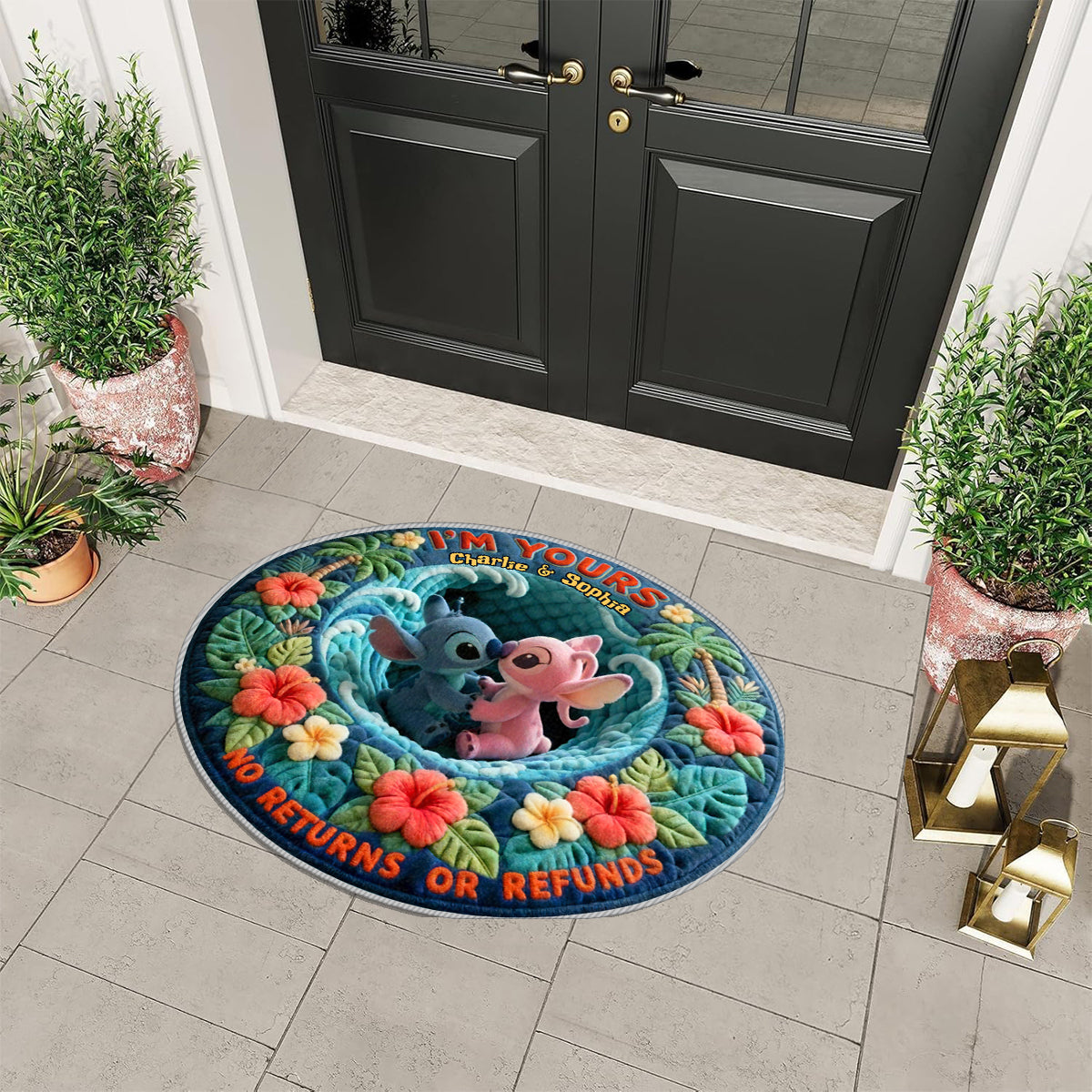 I'm Yours - Personalized Ohana Non-Slip Tufted Rug