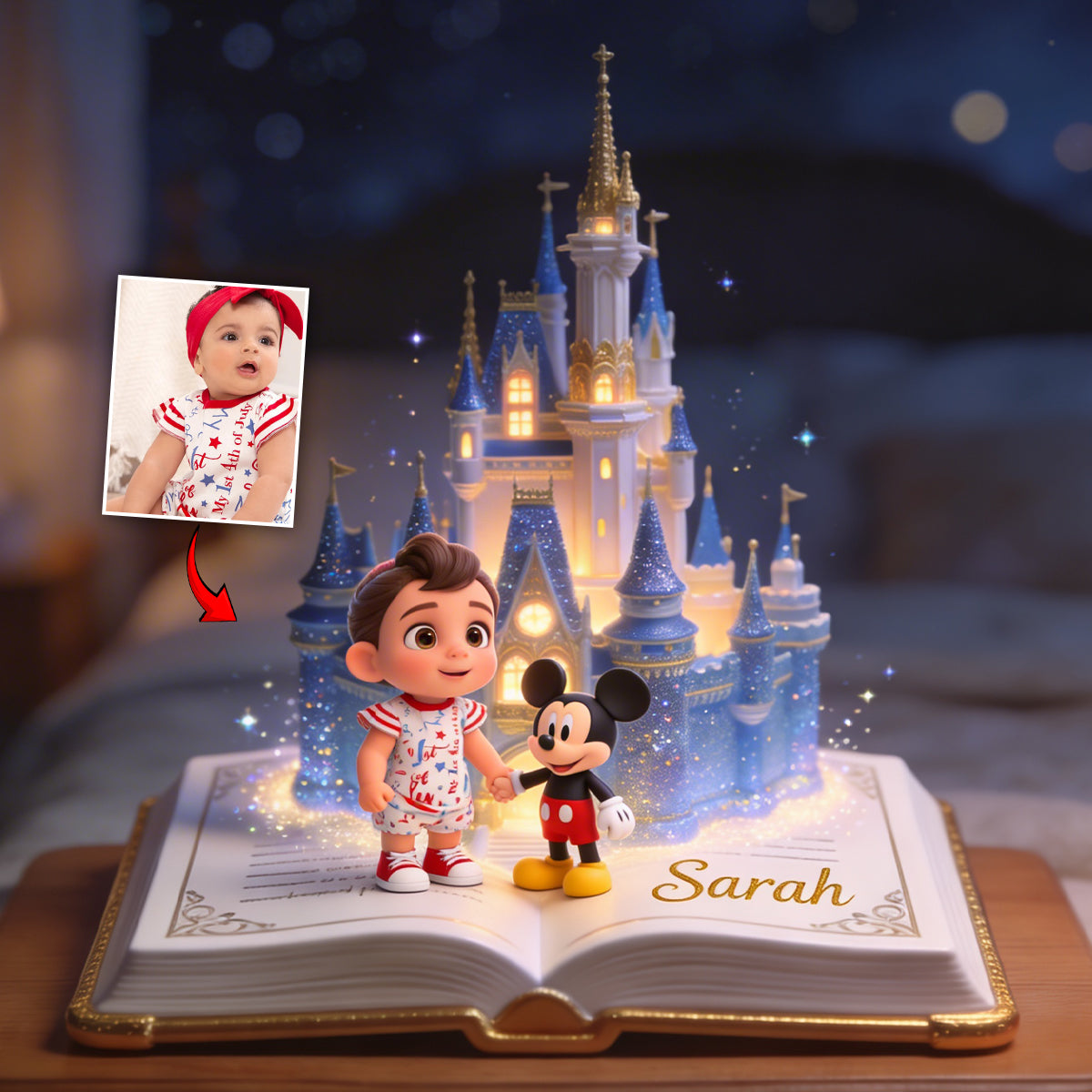 Custom Any Photo - Personalized Dream Trip Acrylic LED Night Light