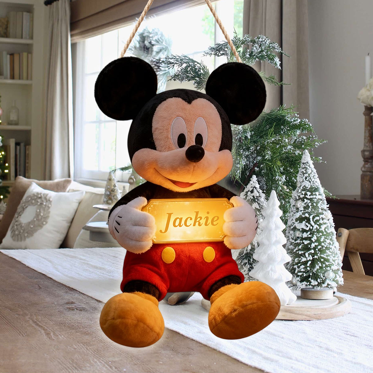 Magical Name Sign Room - Personalized Mouse LED Light Acrylic Sign
