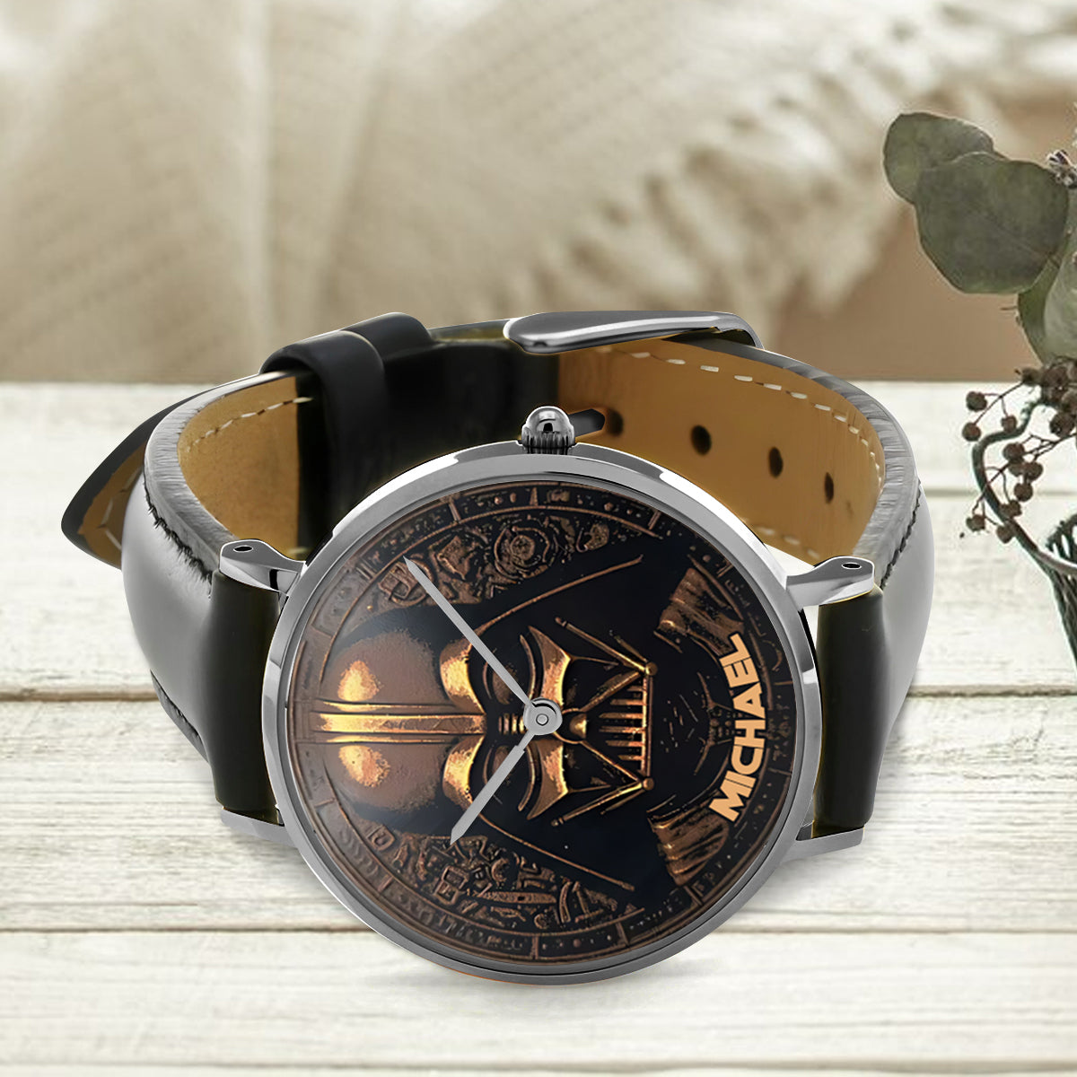 Hello Darkness - Personalized The Force Hand Watch