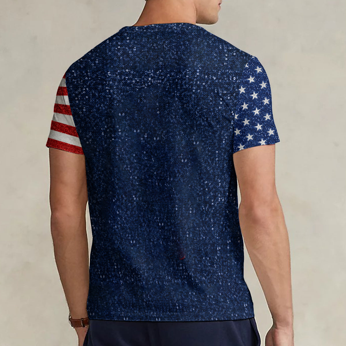 Red, White & Magical - Personalized Mouse Fully Printed V-Neck T-Shirt