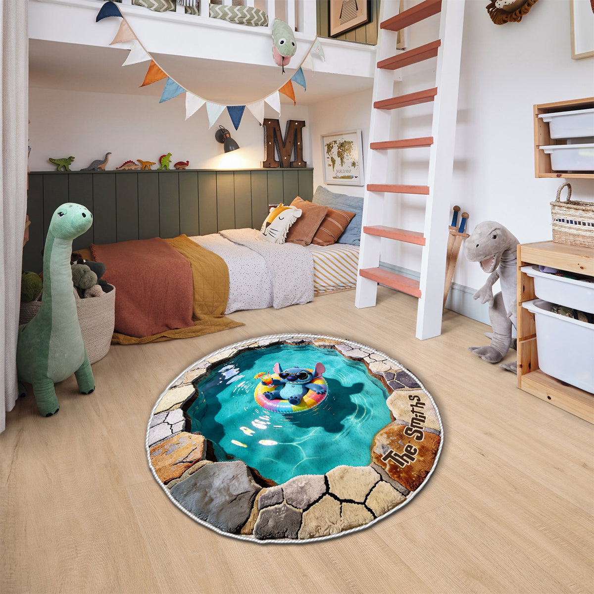Summer Vibes - Personalized Ohana Non-Slip Tufted Rug