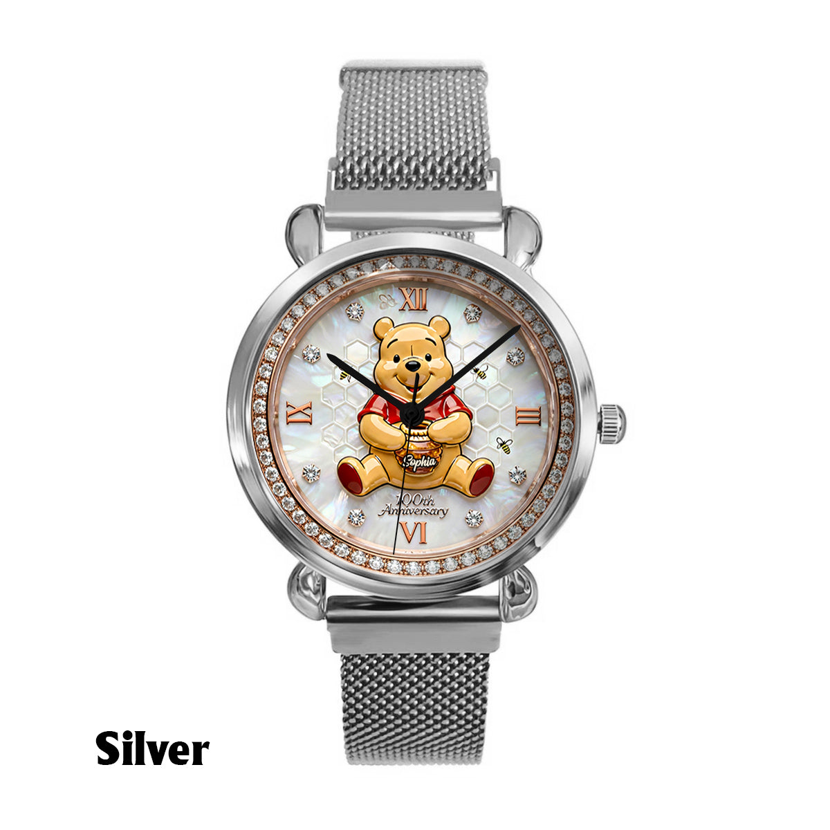 Honey Bear 100th Anniversary - Personalized Yellow Bear Women Hand Watch