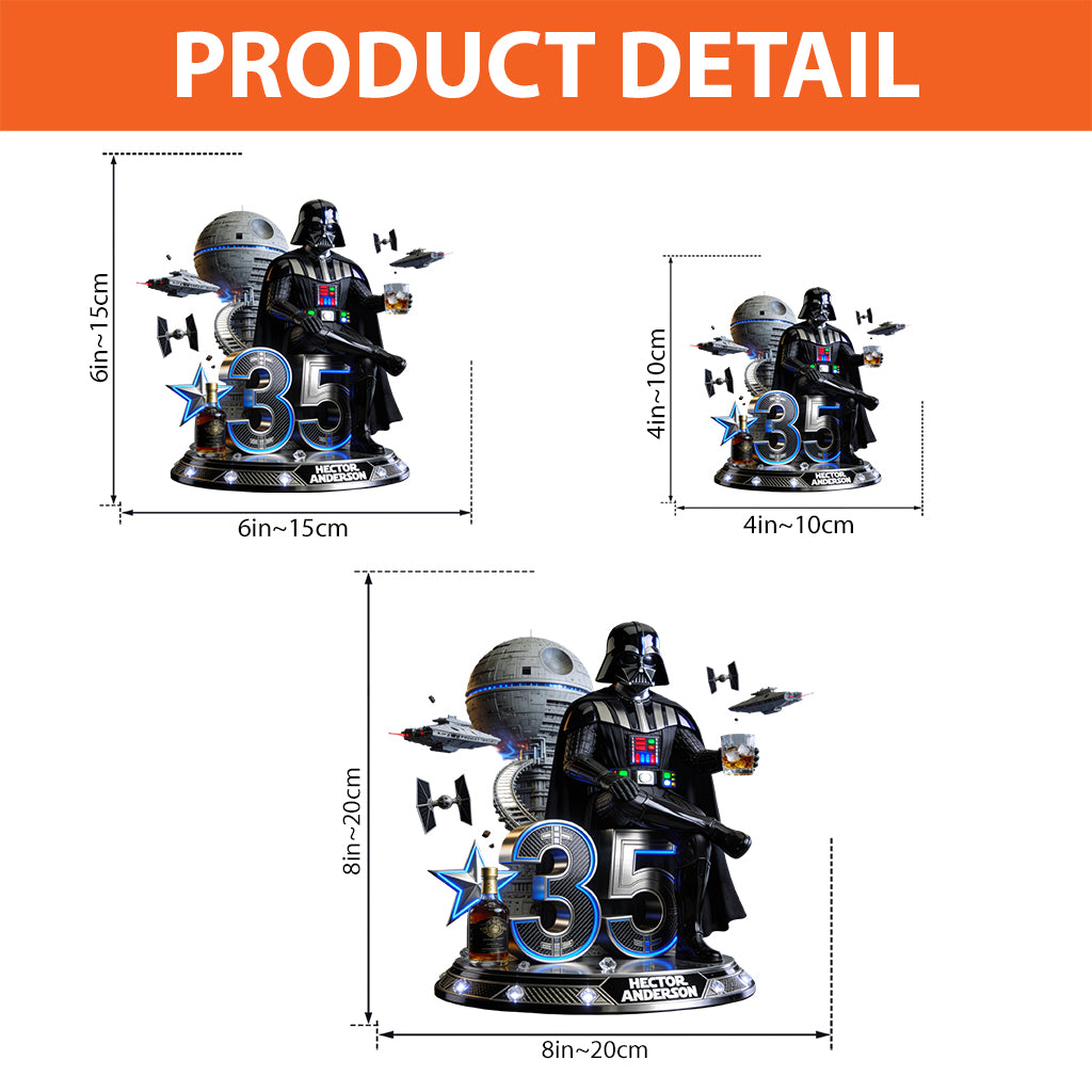 The Force Birthday Gift - Personalized The Force Custom Shaped Acrylic Plaque