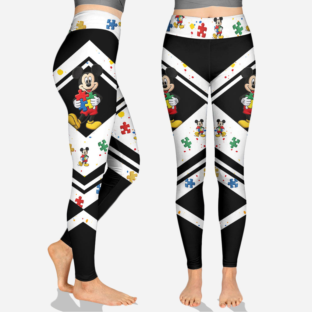 Be You The World Will Adjust - Personalized Autism Awareness Hoodie and Leggings