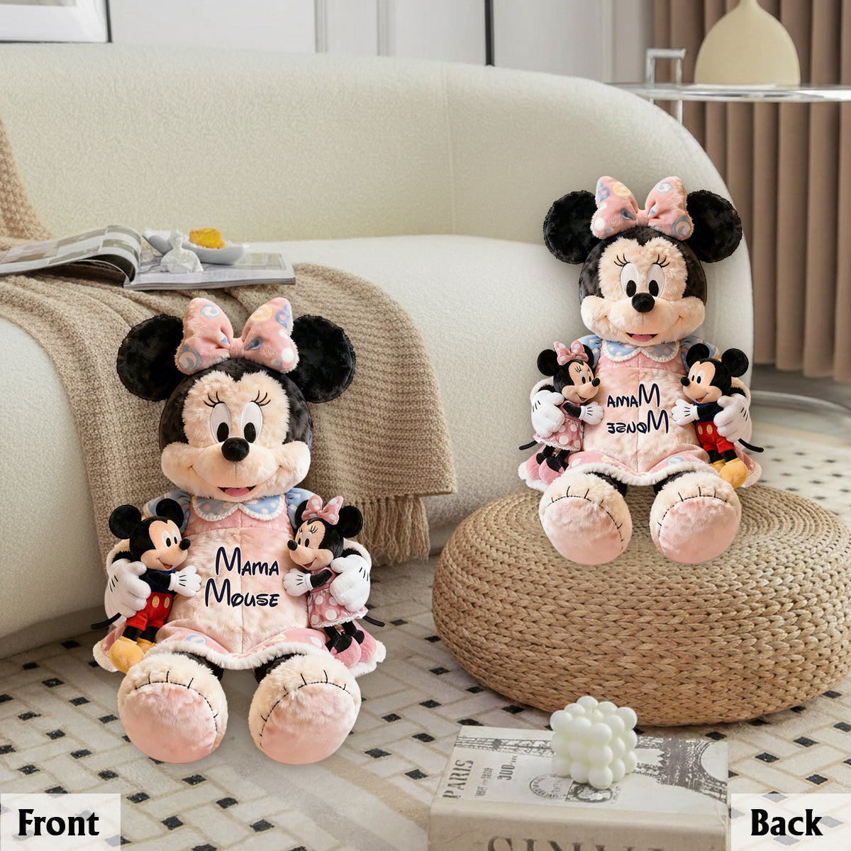 Magic Mouse - Personalized Mouse Premium Faux Fur Pillow
