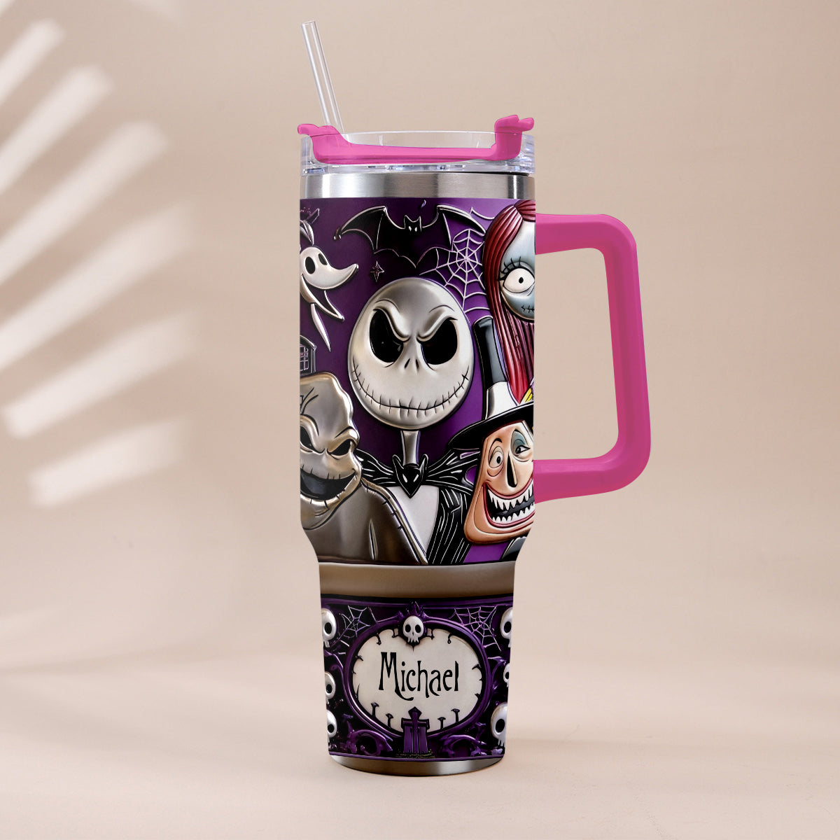 The Nightmare - Personalized Nightmare Tumbler With Plush Charm