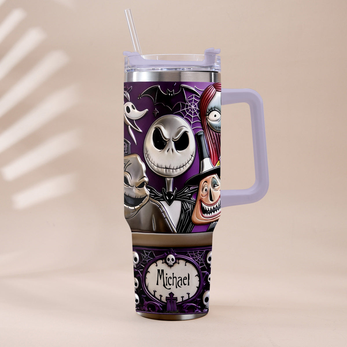 The Nightmare - Personalized Nightmare Tumbler With Plush Charm