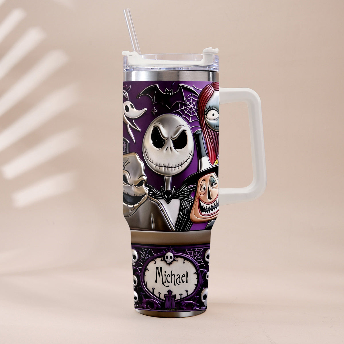 The Nightmare - Personalized Nightmare Tumbler With Plush Charm