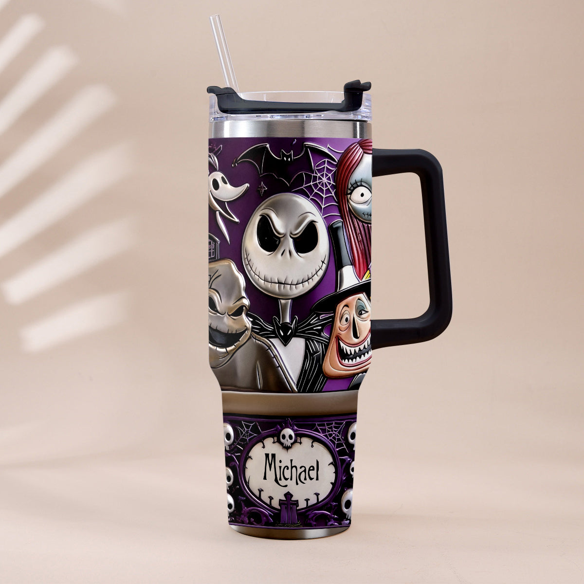 The Nightmare - Personalized Nightmare Tumbler With Plush Charm