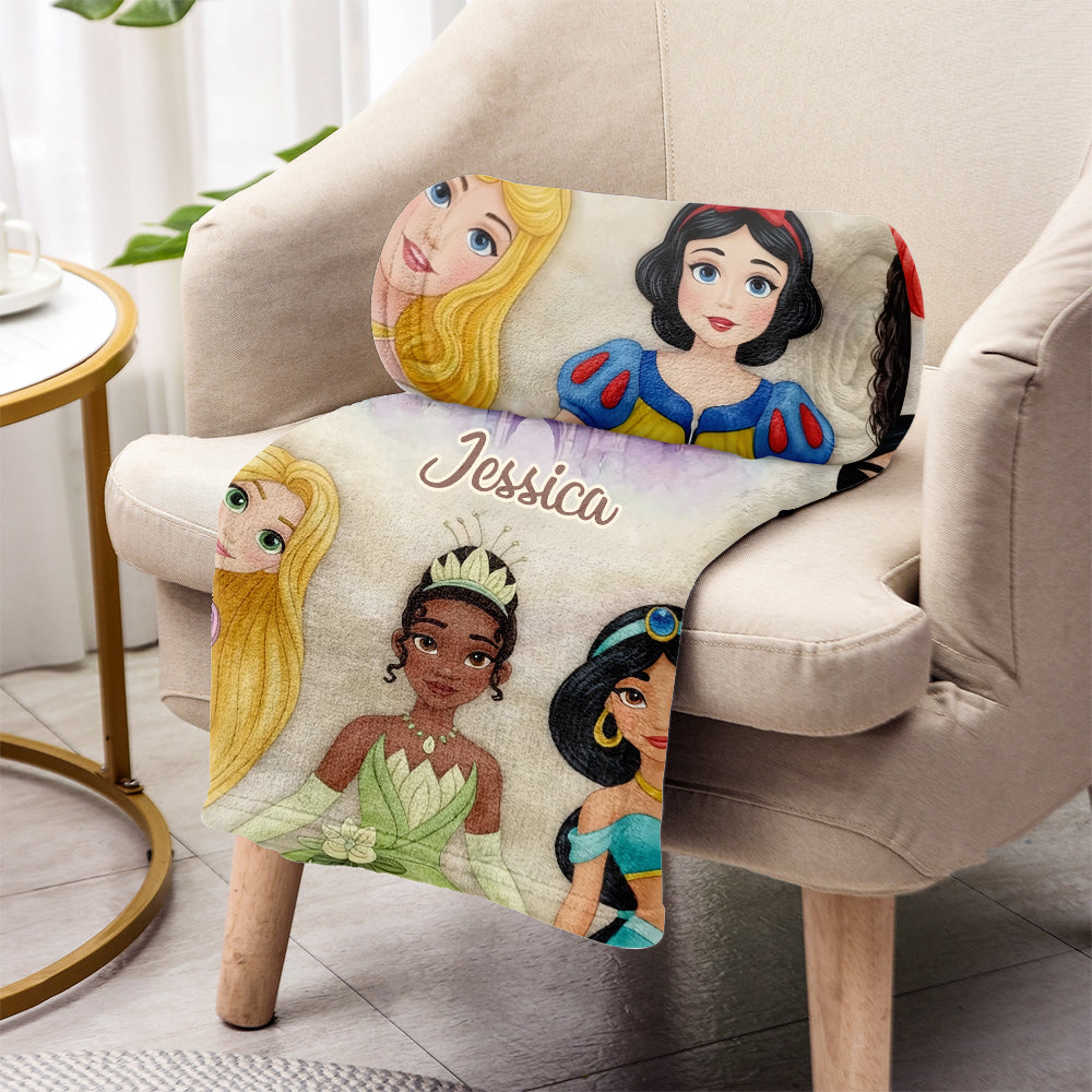 Castle Princess - Personalized Beautiful Princess Blanket