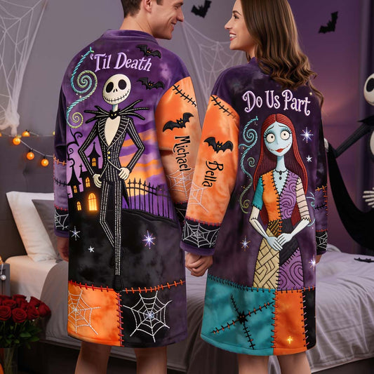 Til' Death Do Us Part - Personalized Nightmare Pajama Kimono Robe
