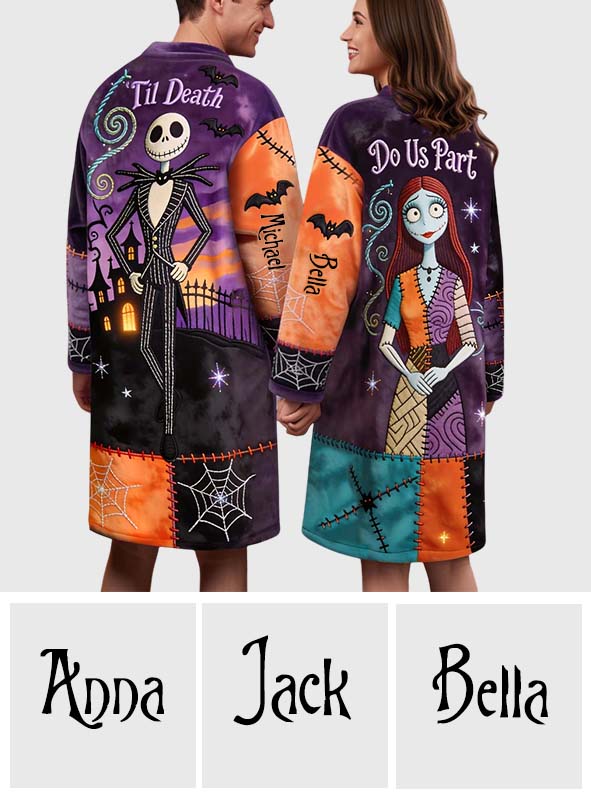 Til' Death Do Us Part - Personalized Nightmare Pajama Kimono Robe