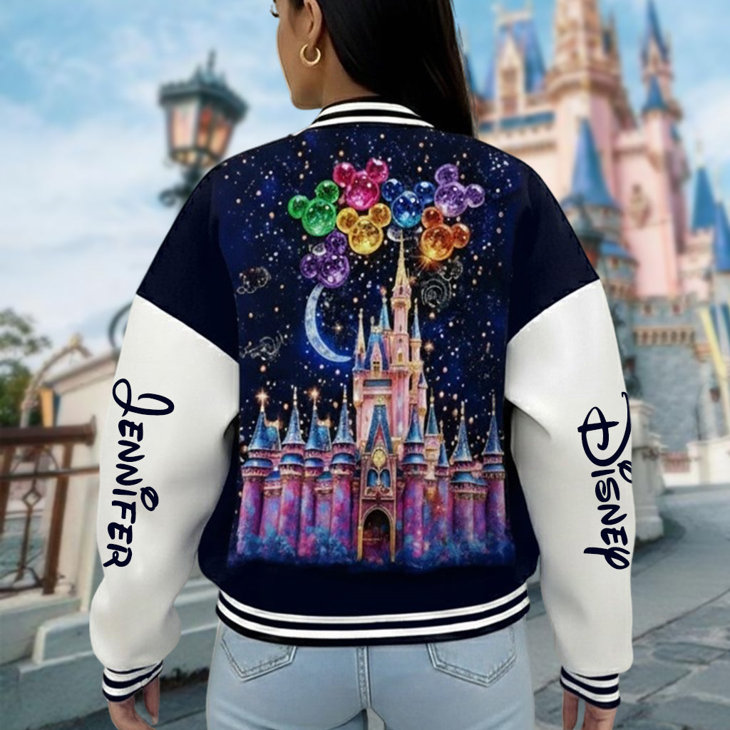 The Magical Castle - Personalized Mouse Varsity Jacket