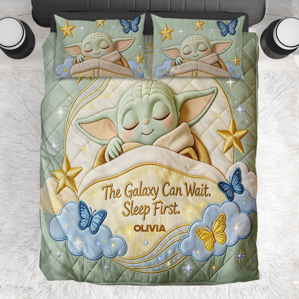 The Galaxy Can Wait, Sleep First - Personalized The Force Bedding Set