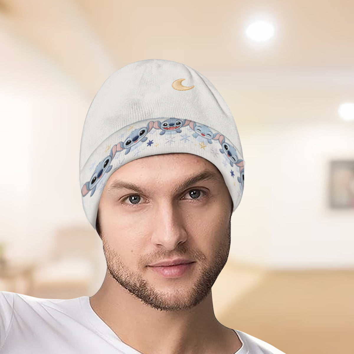 Blue Ohana - Personalized Ohana Beanie Hat With Patches