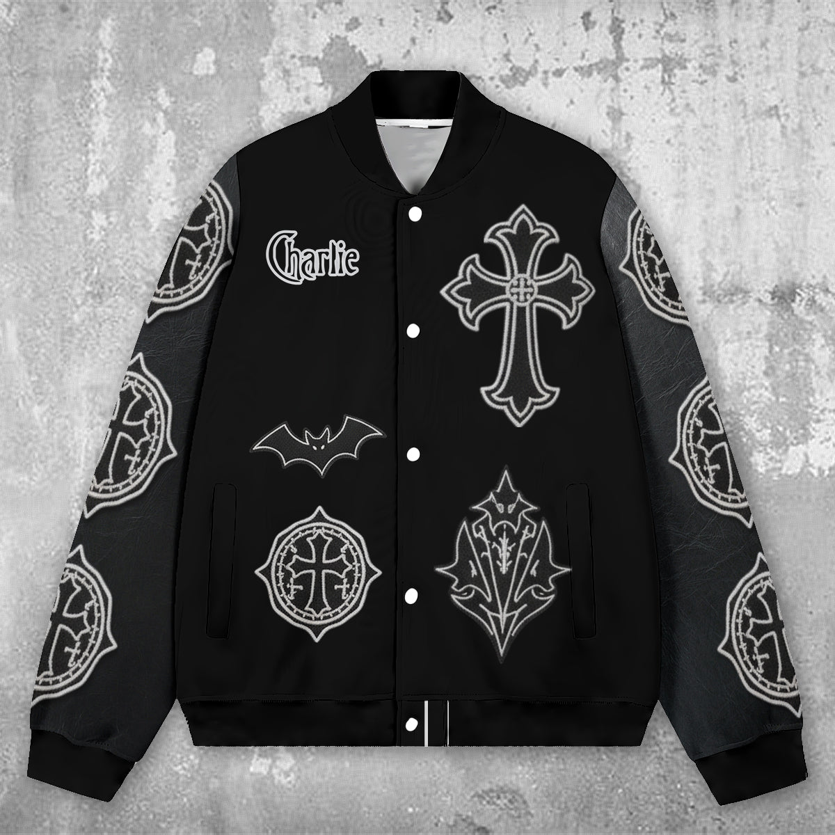 Love You To Death - Personalized Couple Varsity Jacket