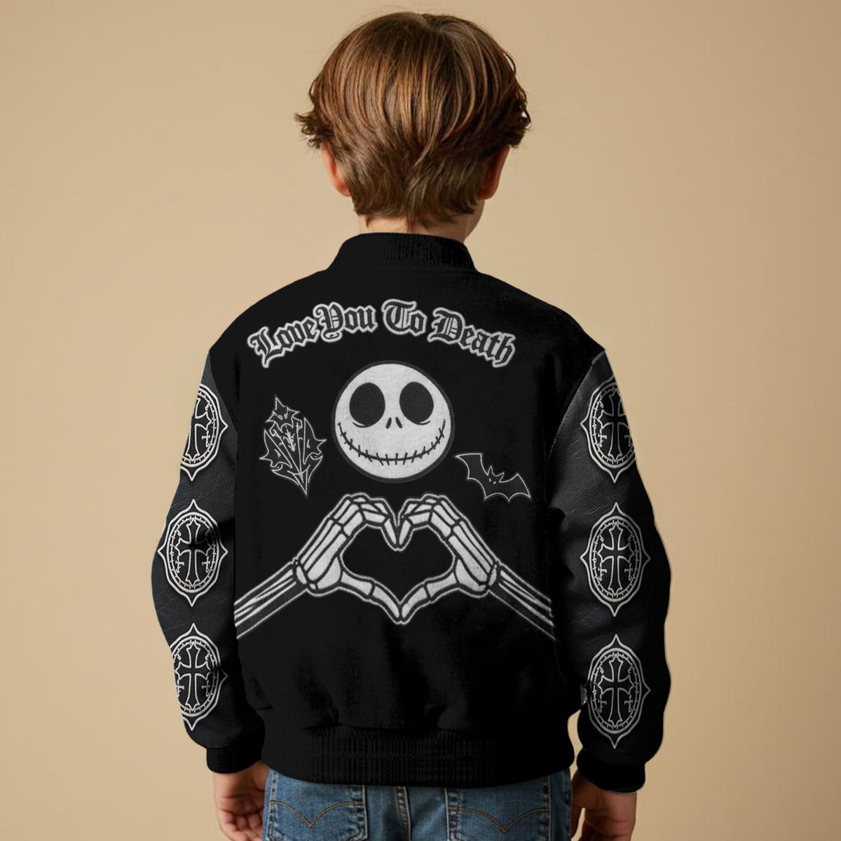 Love You To Death - Personalized Couple Varsity Jacket