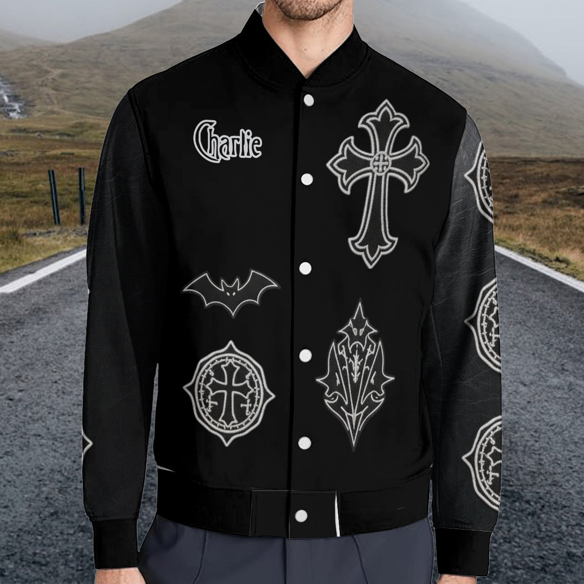 Love You To Death - Personalized Couple Varsity Jacket