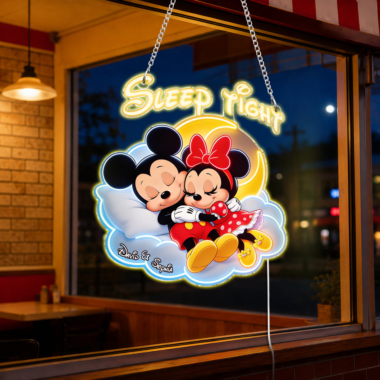 Cartoon Mouse - Personalized Mouse Neon LED Light Sign