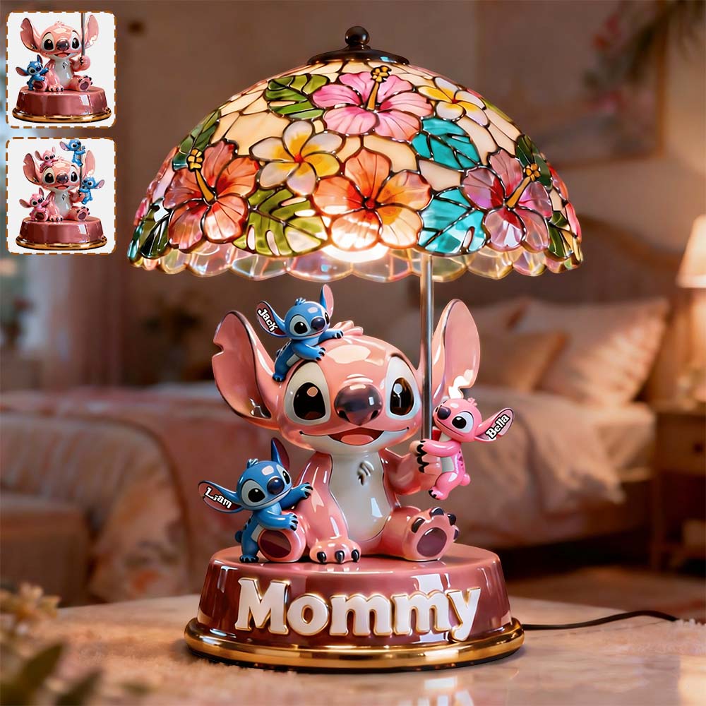 Mother’s Day Cartoon - Personalized Ohana Acrylic LED Night Light