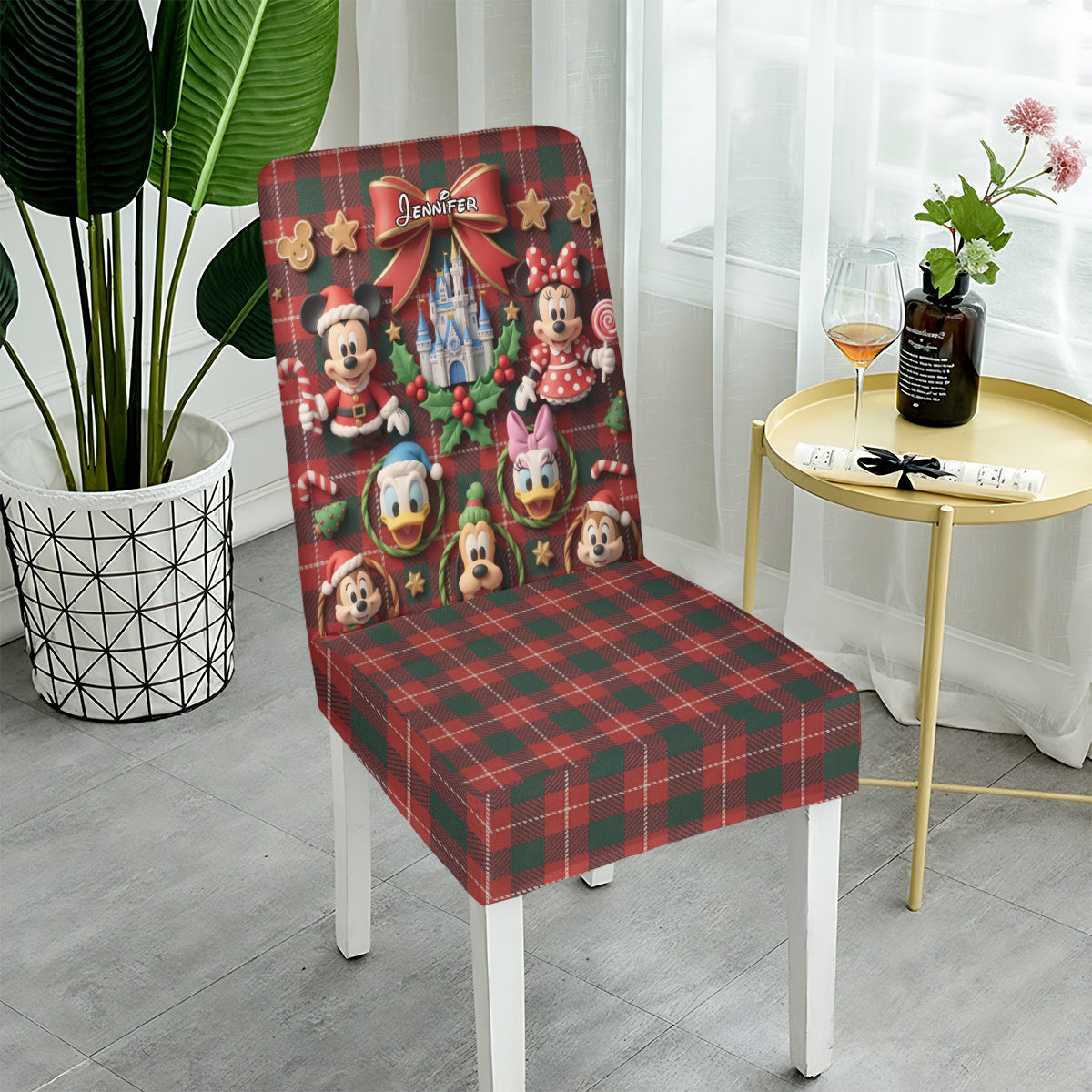 Merry Christmas - Personalized Mouse Chair Cover Set