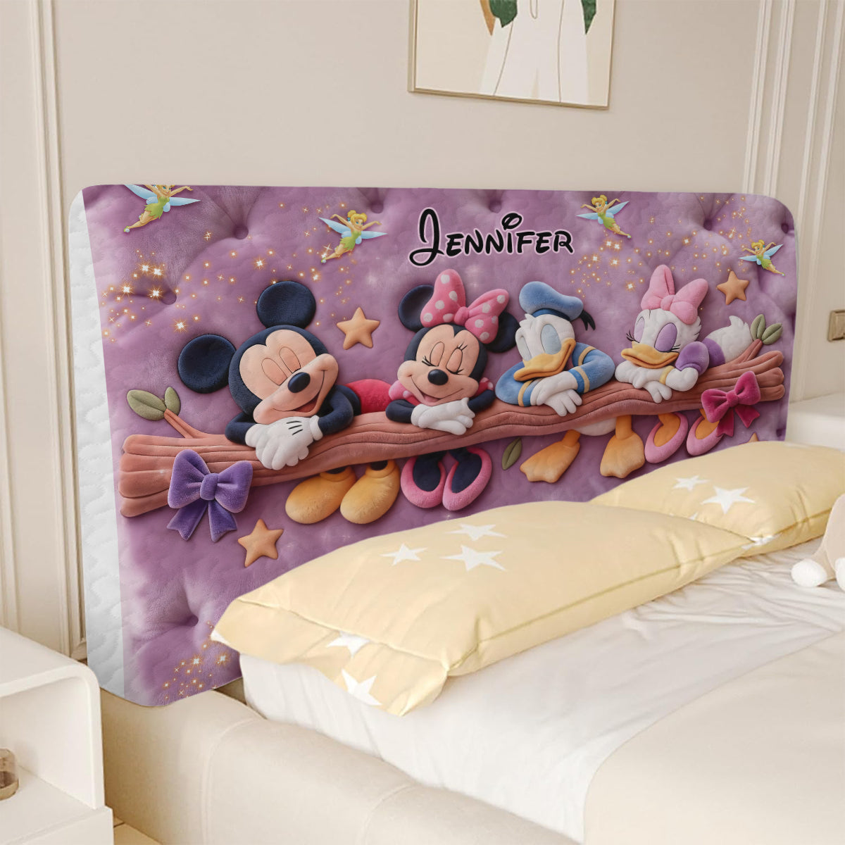 Cartoon Magical Mouse - Personalized Mouse Headboard Slipcover