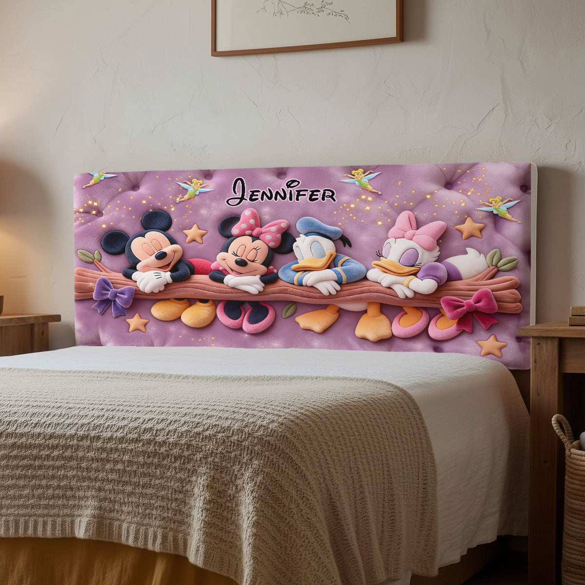 Cartoon Magical Mouse - Personalized Mouse Headboard Slipcover