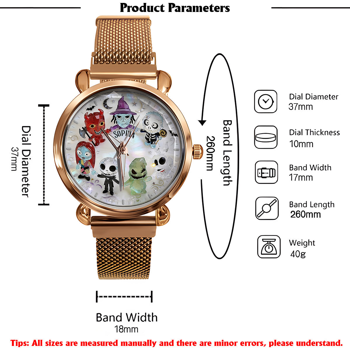 The Nightmare - Personalized Nightmare Women Hand Watch