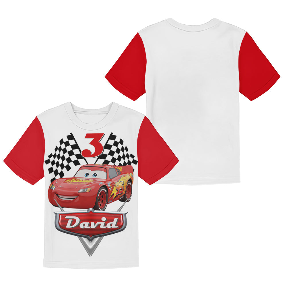 Racing Car - Personalized Cars Kid T-shirt & Shorts
