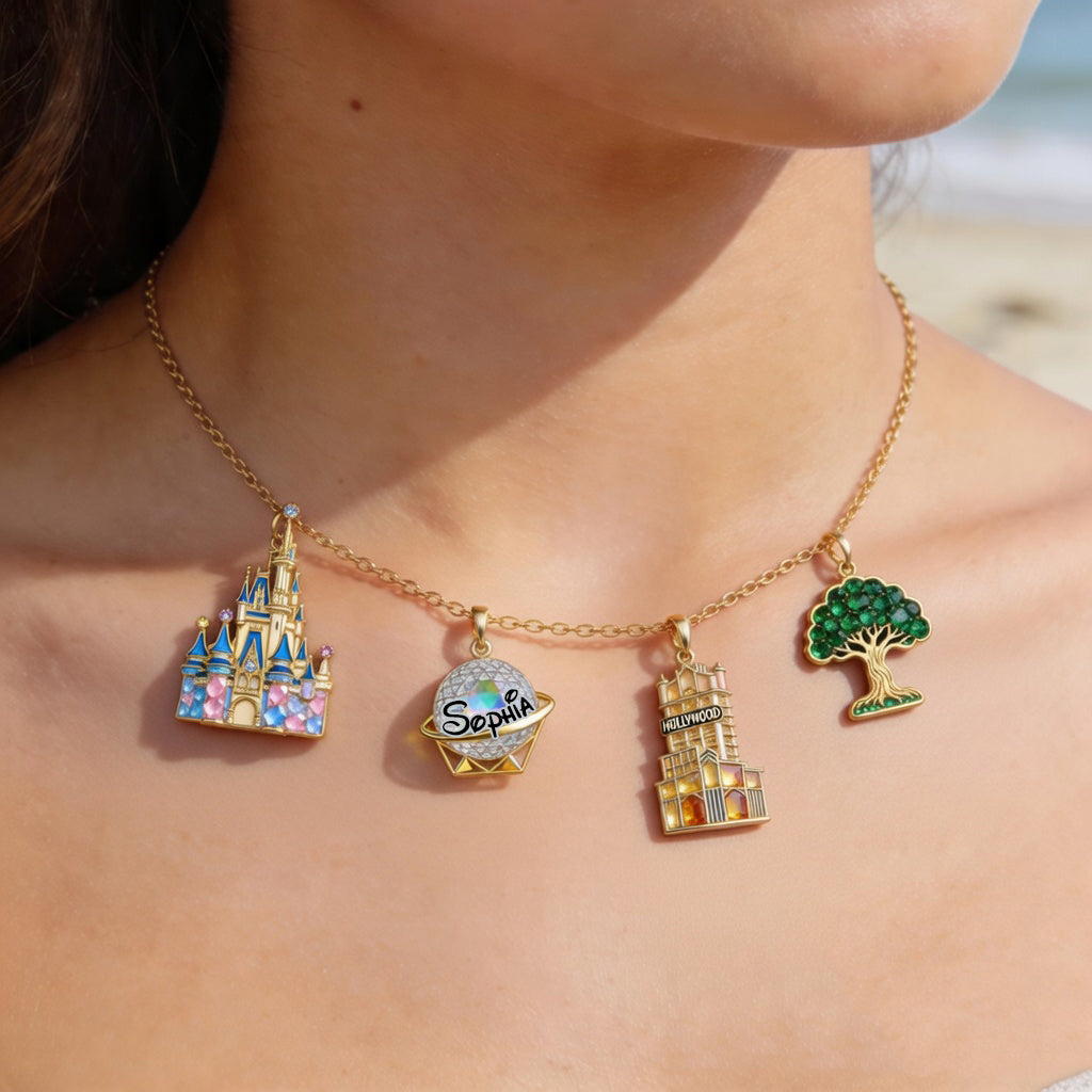 Magical World - Personalized Dream Trip Metal Necklaces With Pendants