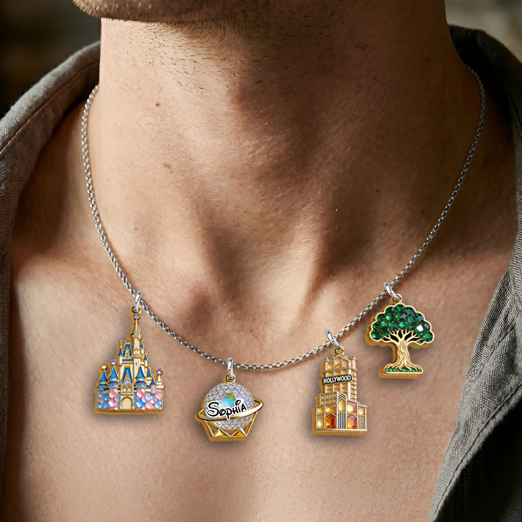 Magical World - Personalized Dream Trip Metal Necklaces With Pendants