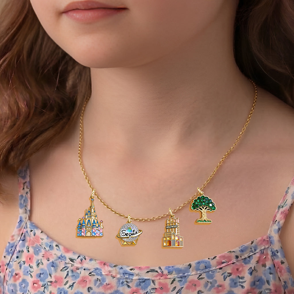 Magical World - Personalized Dream Trip Metal Necklaces With Pendants