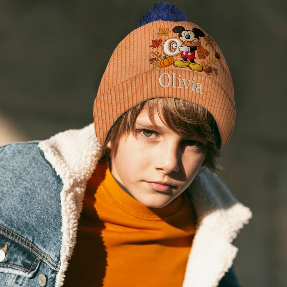 Fall Vibes - Personalized Mouse Beanie Hat