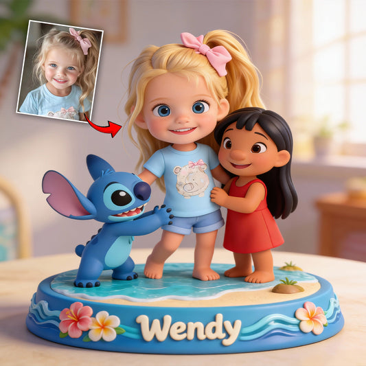 Custom Any Photo Friends - Personalized Ohana Custom Shaped Acrylic Plaque