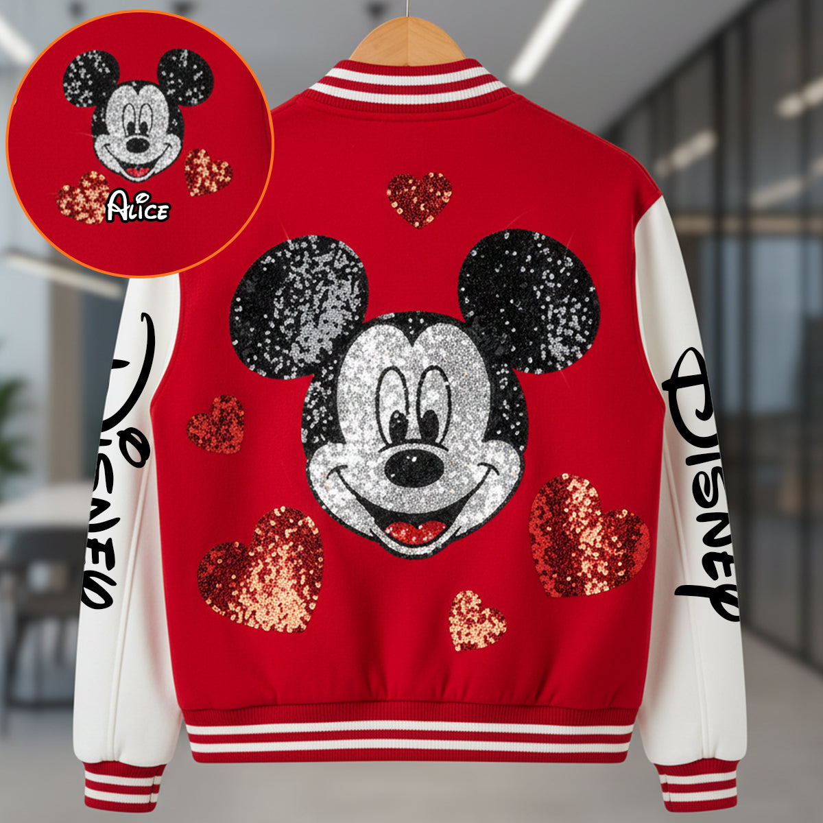 Magic Mouse - Personalized Mouse Varsity Jacket
