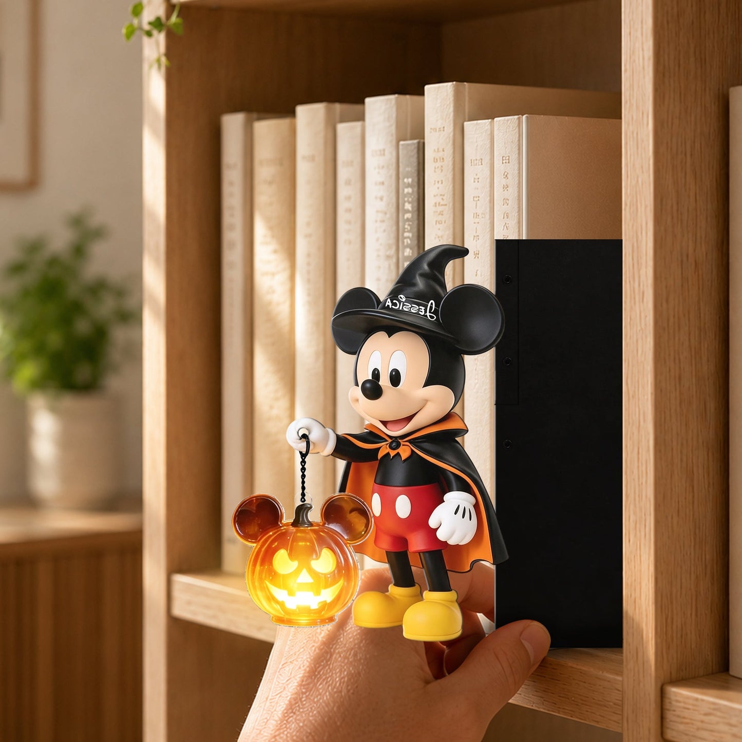 Spooky Night - Personalized Mouse Bookshelf Lamp